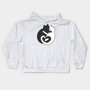 Cat Snuggling Kids Hoodie